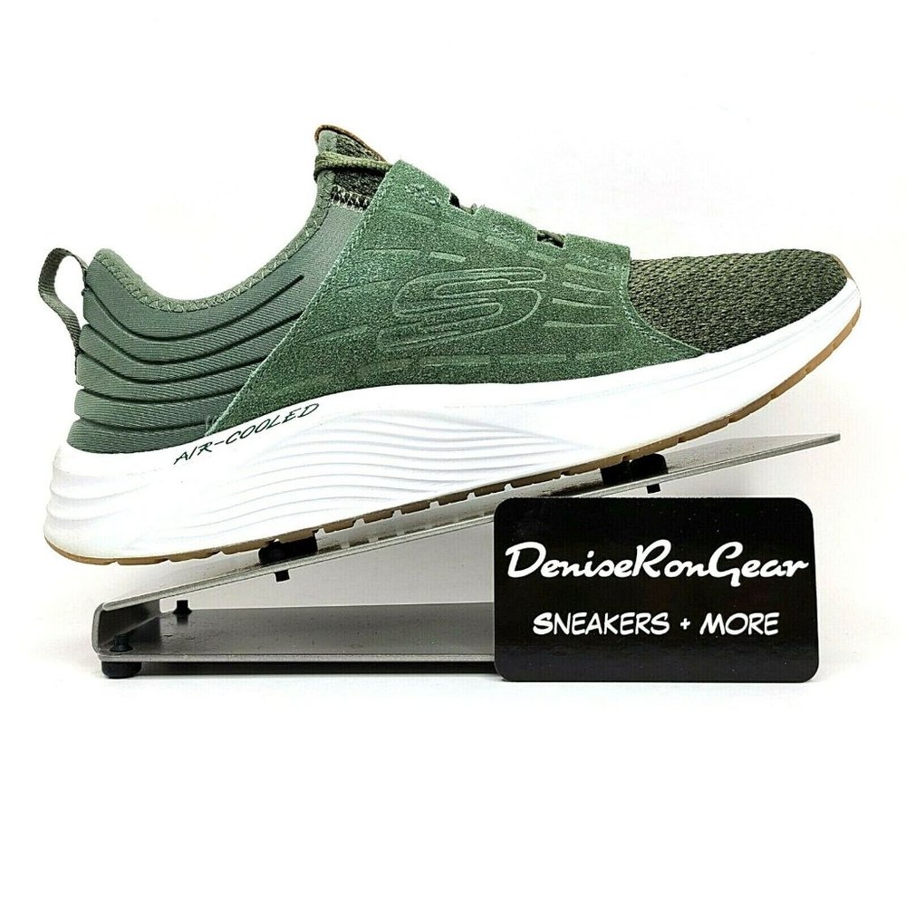 Skechers Womens Olive Walking Sneaker Shoes Sz 9.5